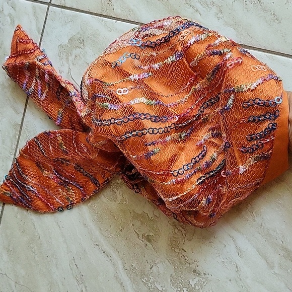 Bedazzled head scarf. Throwback 60s style. Silk. by Eugenia Kim 🤩 - Picture 6 of 9